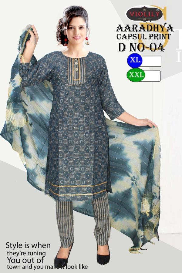 Trendy Aaradhya 04 Capsule Print Designer Readymade  Dress Material